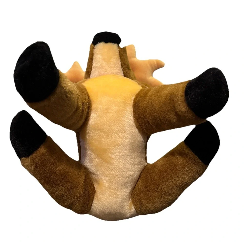 Angle Toy Reindeer Deer Plush Red Scarf Stuffed Animal Realistic Xmas Toy 12